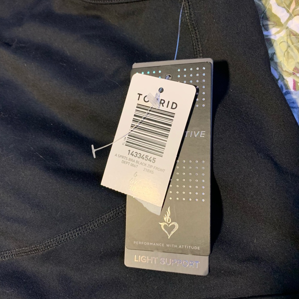 Torrid Black Activewear Bra 6x - Picture 2 of 8